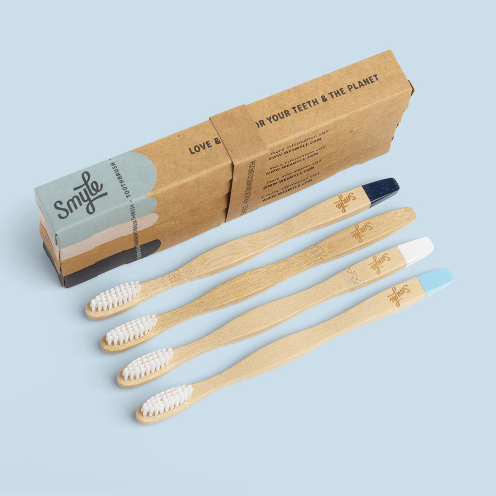 Bambus Zahnbürste - 4er Pack